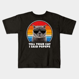 Retro Cat Kids T-Shirt